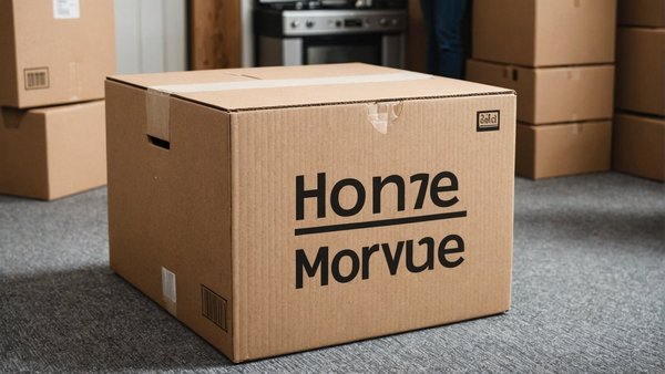 What's the most efficient method for labeling boxes during a UK home move?